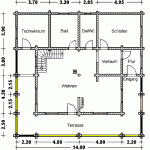 WB 120, WF=190m² Grundriss Erdgeschoss Blockhaeuser-Blockhaus-grundriss-WB02_1_ergeschoss