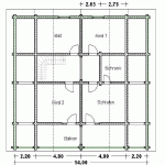 WB 120, WF=190m² Grundriss Obergeschoss Blockhaeuser-Blockhaus-grundriss-WB02_1_obergeschoss