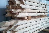 Blockhausbausatz in der Endkontrolle