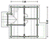 WB 01 Var.3, WF=90m² Grundriss Obergeschoss (Preise s. Preisliste) Holzhaus-Wohnblockhaus-grundriss-WB01_3_obergeschoss