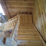 Treppe-mit-Podest ferienhaus eikenberg