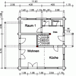 WB 122, WF=160m² Grundriss Erdgeschoss Holzhaus-Rundbohlen-Rundbalken-Wohnhaus-grundriss-WB02_1_ergeschoss